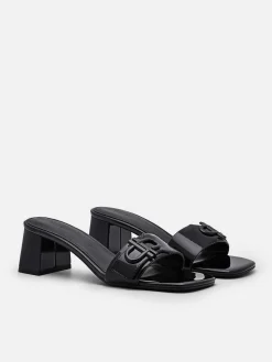 Icon Leather Heel Sandals<PEDRO Online