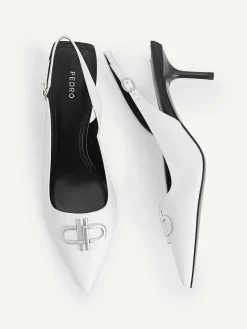 Icon Leather Pointed Slingback Pumps<PEDRO Best