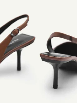 Icon Leather Pointed Slingback Pumps<PEDRO Online
