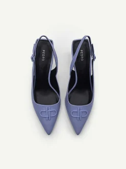 Icon Leather Pointed Slingback Pumps<PEDRO Outlet