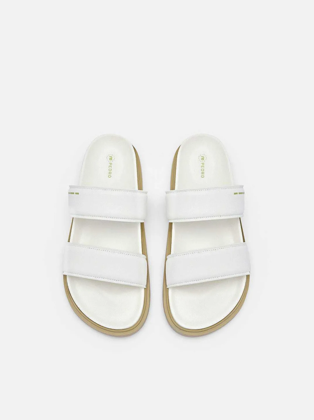 Re Recycled Leather Slide Sandals<PEDRO Discount