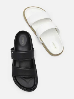 Re Recycled Leather Slide Sandals<PEDRO Discount