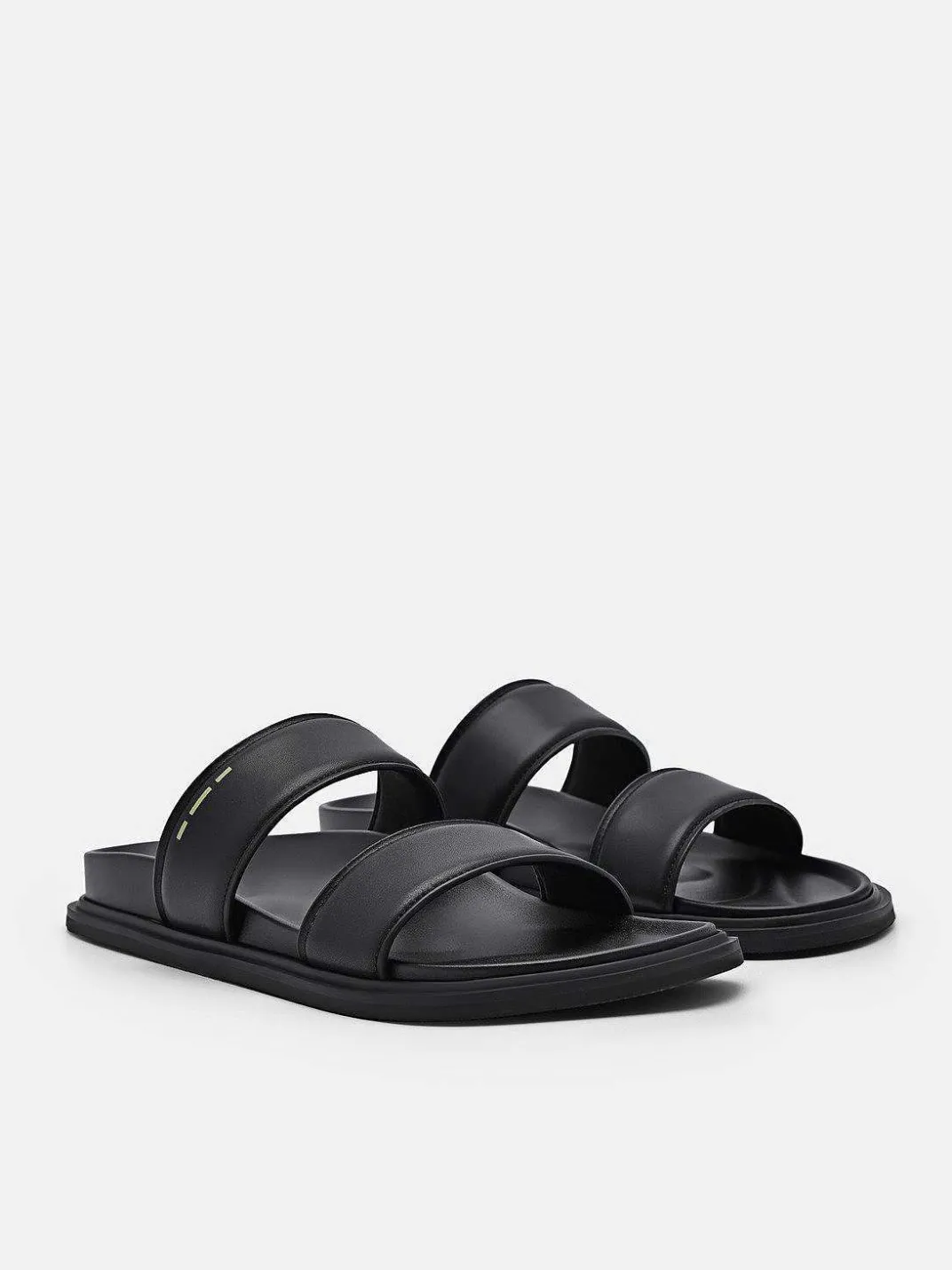 Re Recycled Leather Slide Sandals<PEDRO New