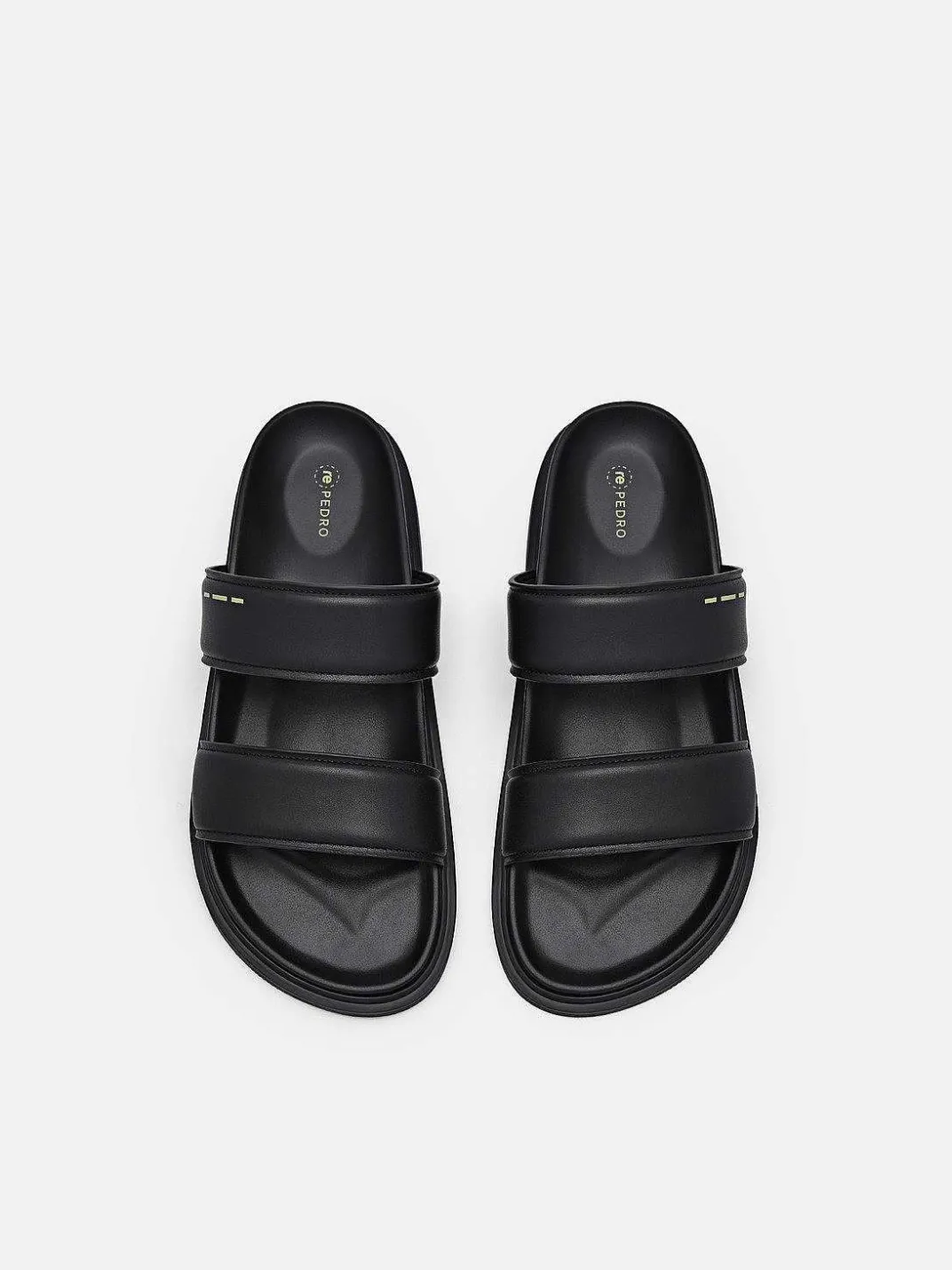 Re Recycled Leather Slide Sandals<PEDRO New