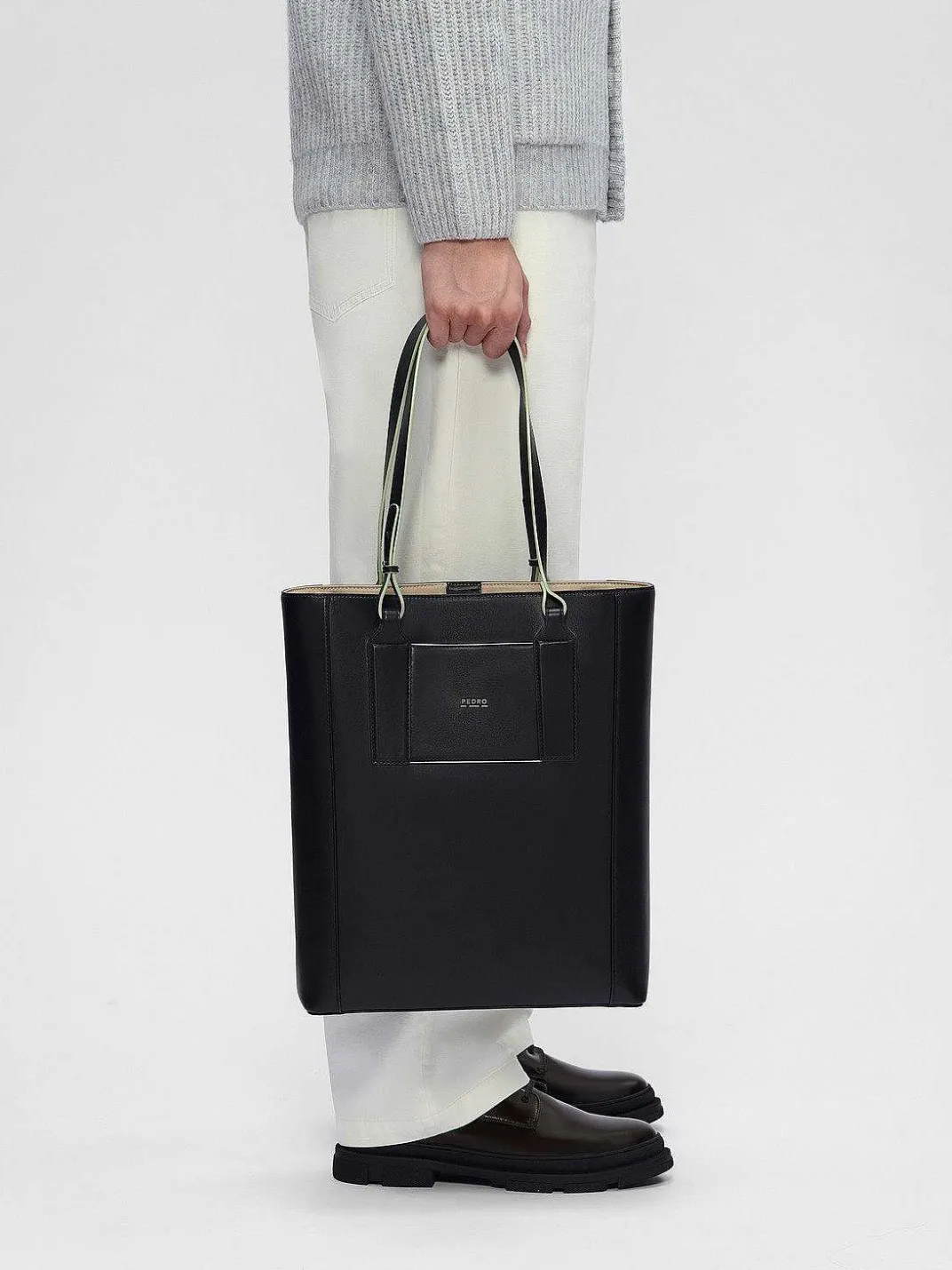 Re Recycled Leather Tote Bag<PEDRO