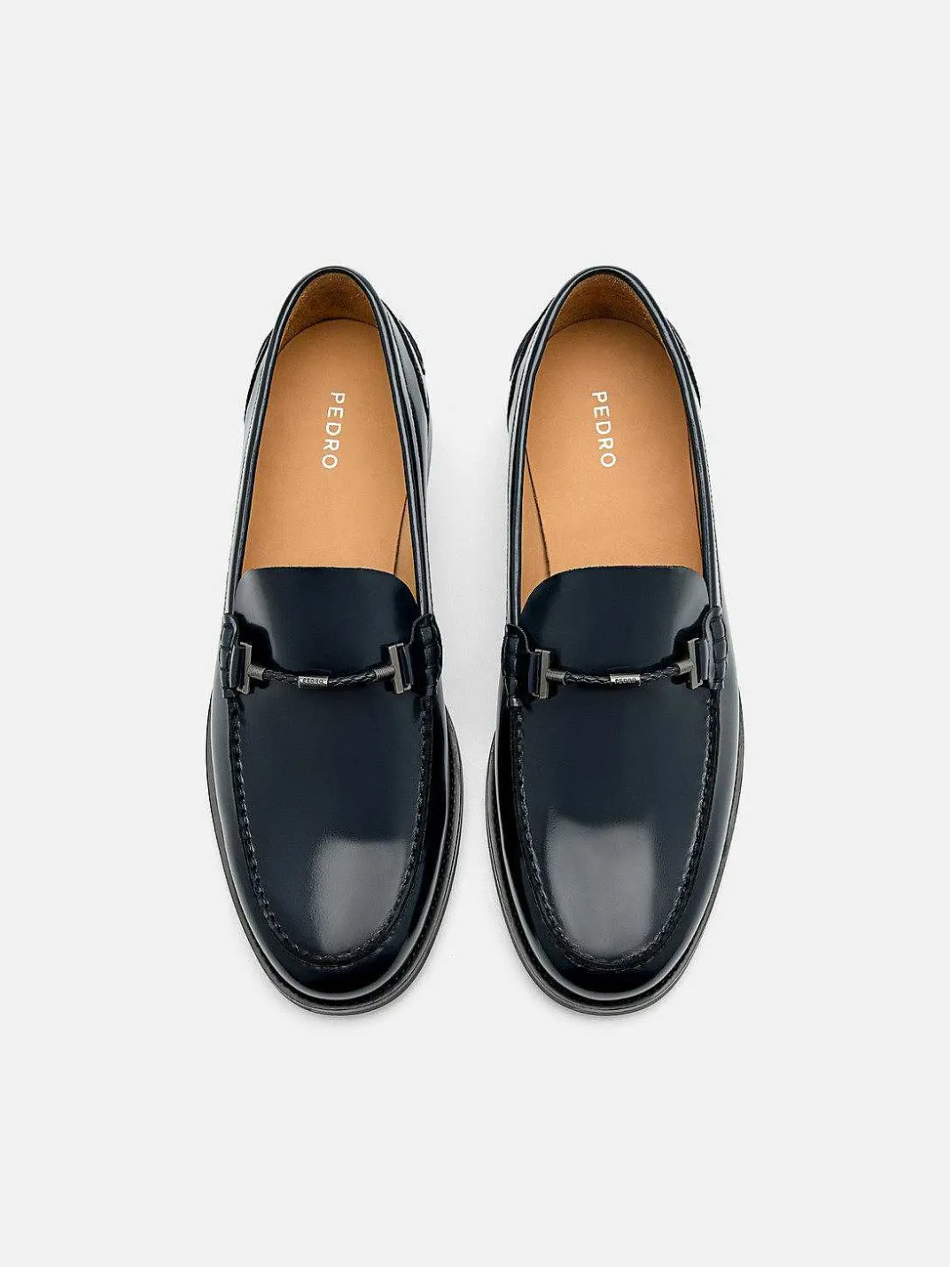 Robert Leather Horsebit Loafers<PEDRO New