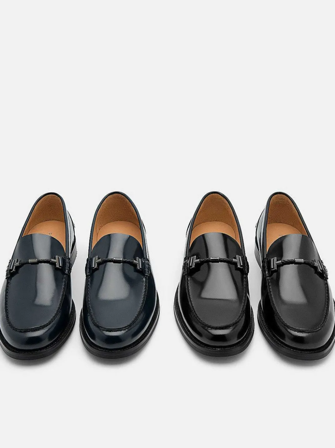 Robert Leather Horsebit Loafers<PEDRO New