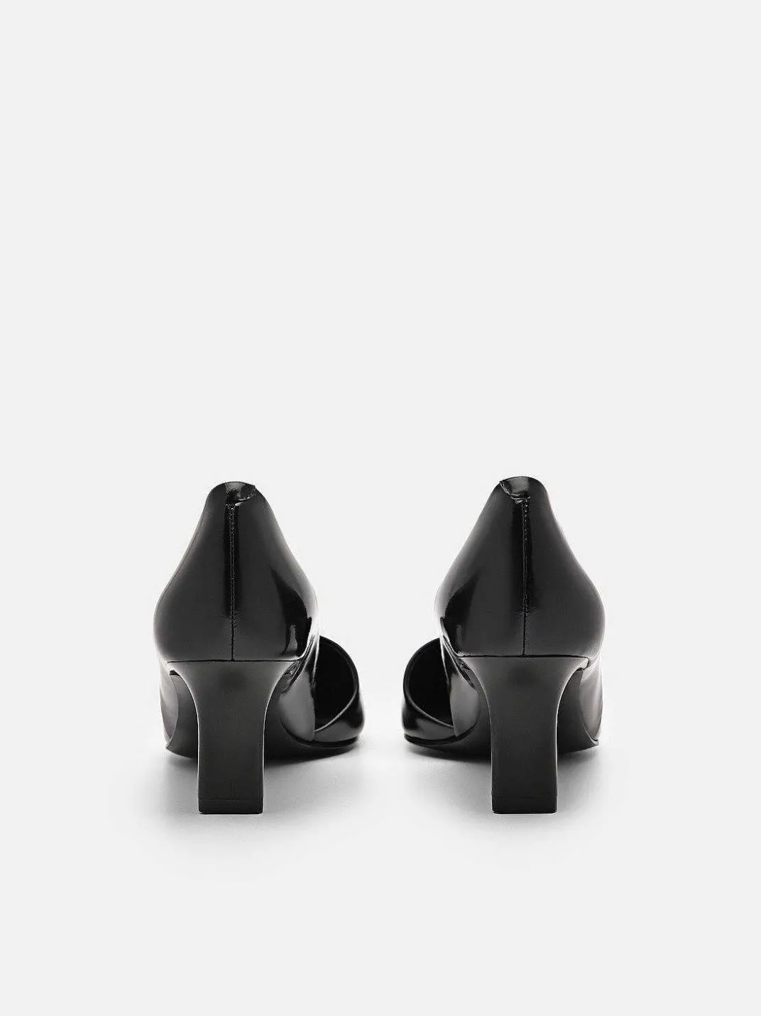 Rocco Leather Heel D'Orsay Pumps<PEDRO Discount
