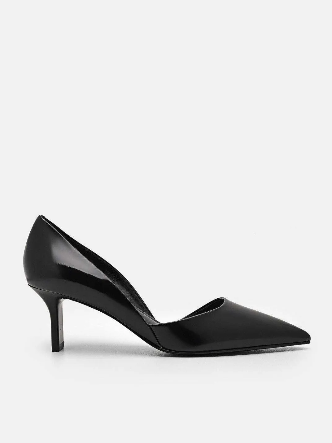 Rocco Leather Heel D'Orsay Pumps<PEDRO Discount