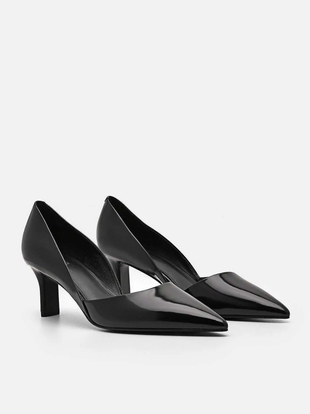 Rocco Leather Heel D'Orsay Pumps<PEDRO Discount