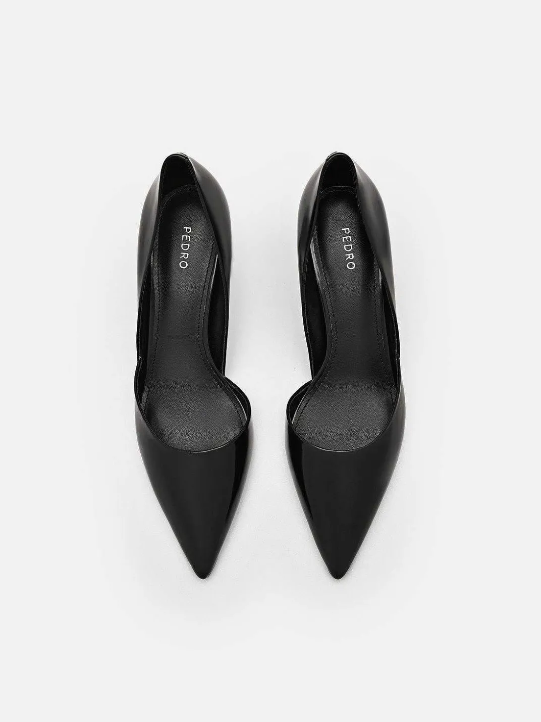 Rocco Leather Heel D'Orsay Pumps<PEDRO Discount