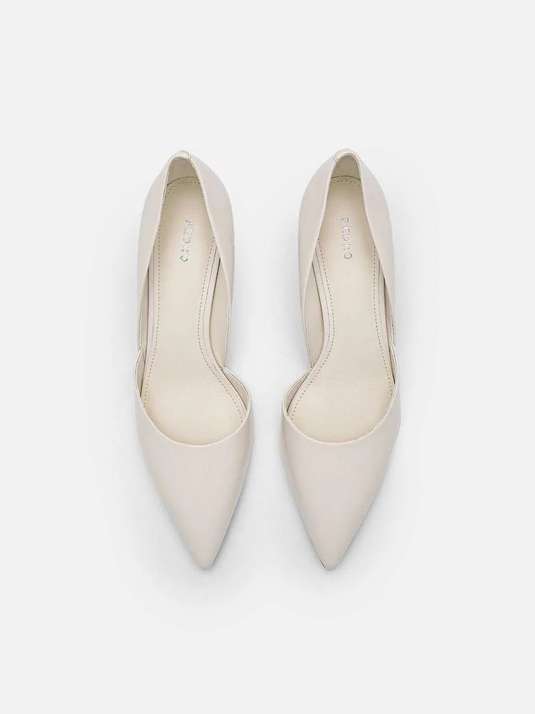 Rocco Leather Heel D'Orsay Pumps<PEDRO Discount