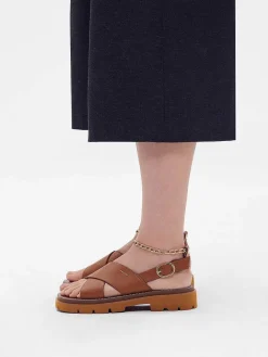 Slingback Cross Strap Sandals<PEDRO New