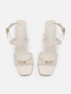 Sofia Leather Heel Sandals<PEDRO Outlet