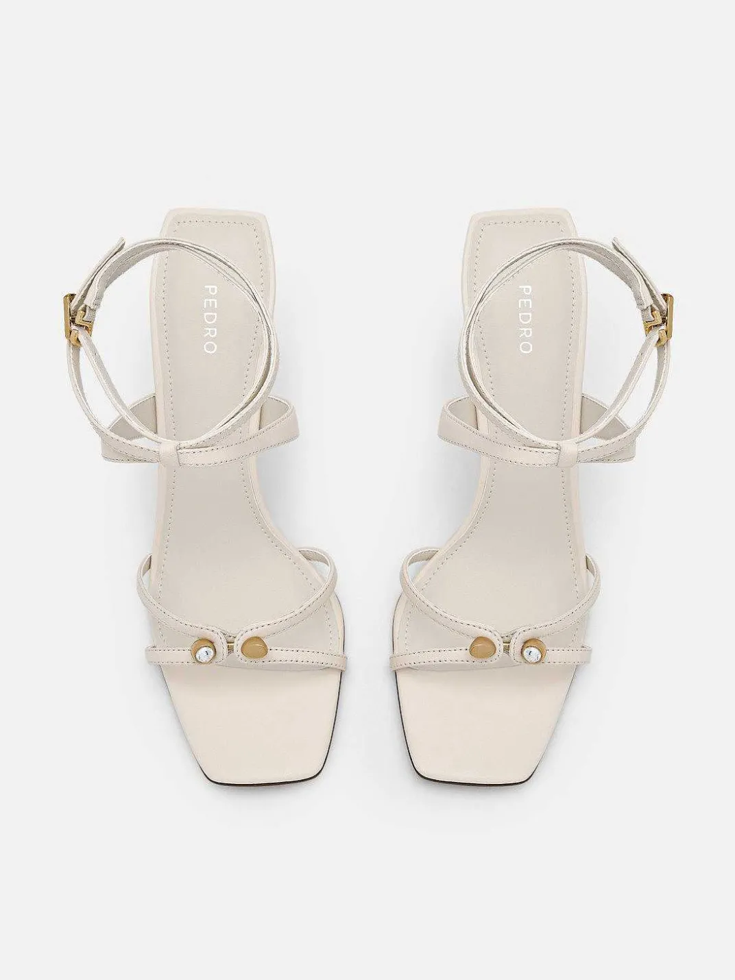 Sofia Leather Heel Sandals<PEDRO Outlet