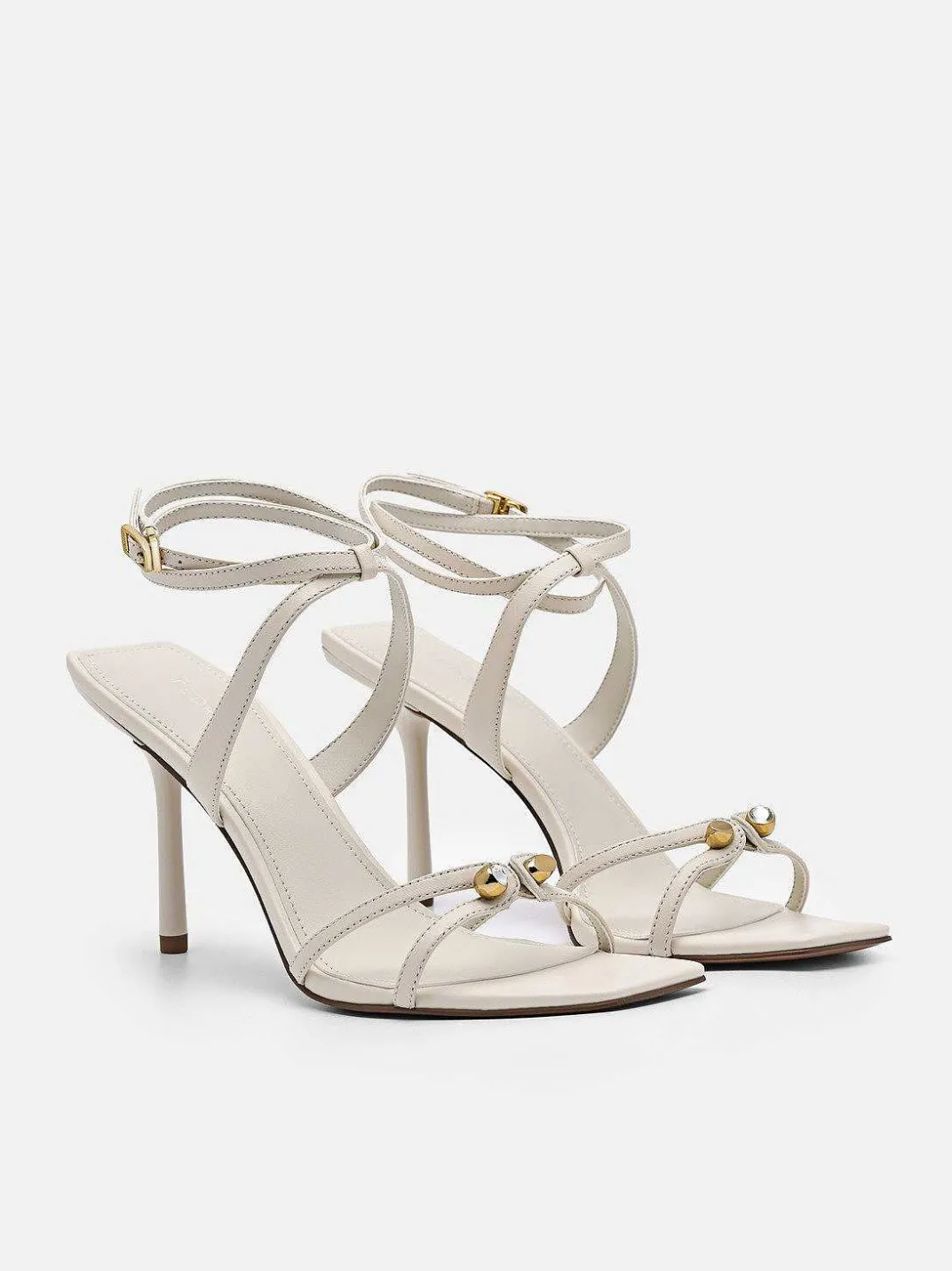 Sofia Leather Heel Sandals<PEDRO Outlet