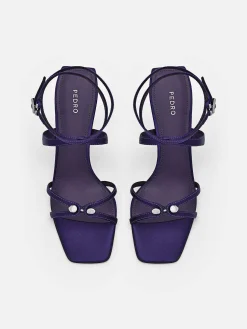 Sofia Leather Heel Sandals<PEDRO New