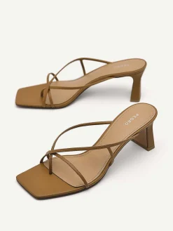 Strappy Toe Loop Heel Sandals<PEDRO