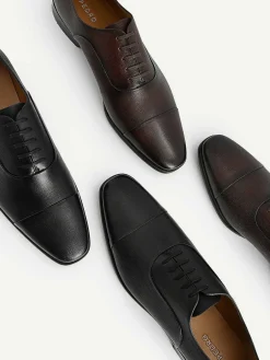 Textured Leather Oxford Shoes<PEDRO Online