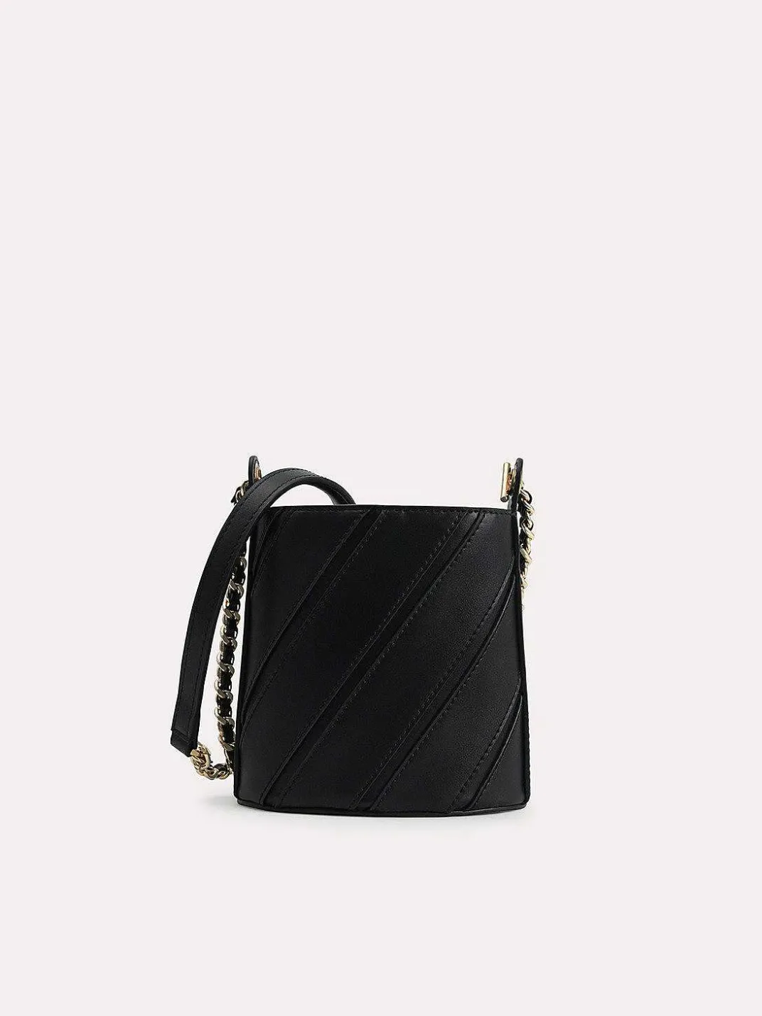 Tweed Drawstring Bucket Bag<PEDRO