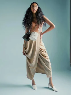 Tweed Drawstring Bucket Bag<PEDRO Outlet