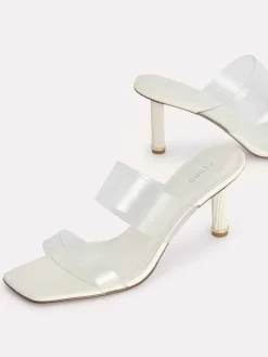Vinyl Double Strap Heel Sandals<PEDRO New