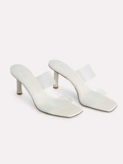 Vinyl Double Strap Heel Sandals<PEDRO New