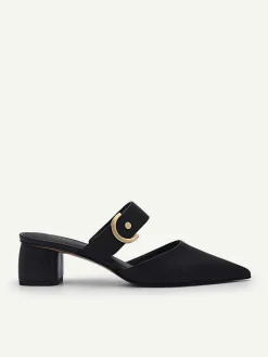Yasmin Leather Heel Mules<PEDRO Best