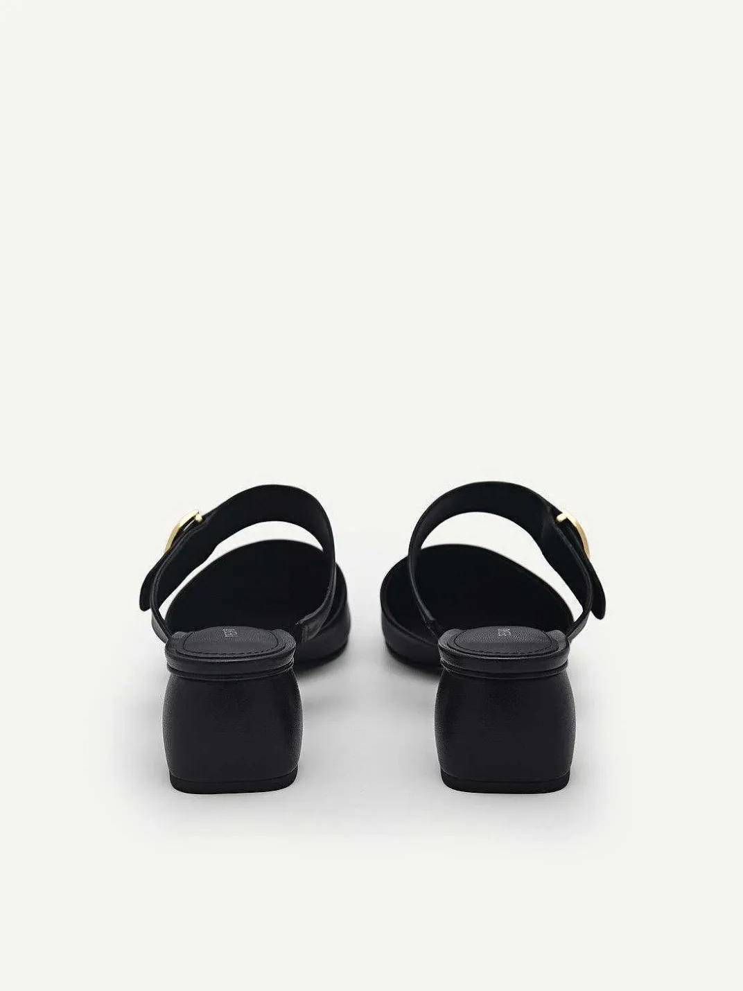 Yasmin Leather Heel Mules<PEDRO Best